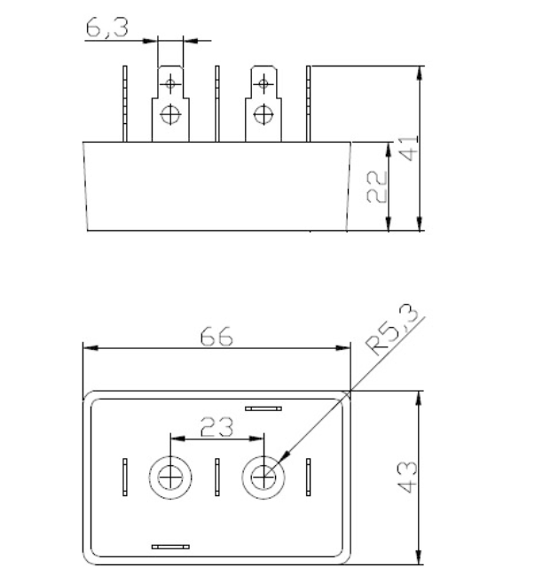 Módulo de control rectificador: MDS50-16X MDS50/16X 50A 1600V (3 piezas)