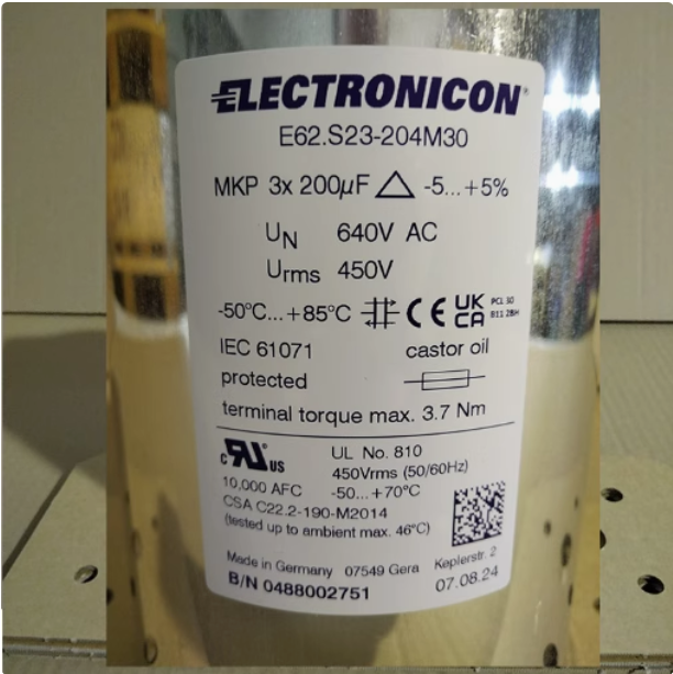 ELECTRONICON E62.S23-204M30 3*200uF 640VAC Kondensator (10 Stück)