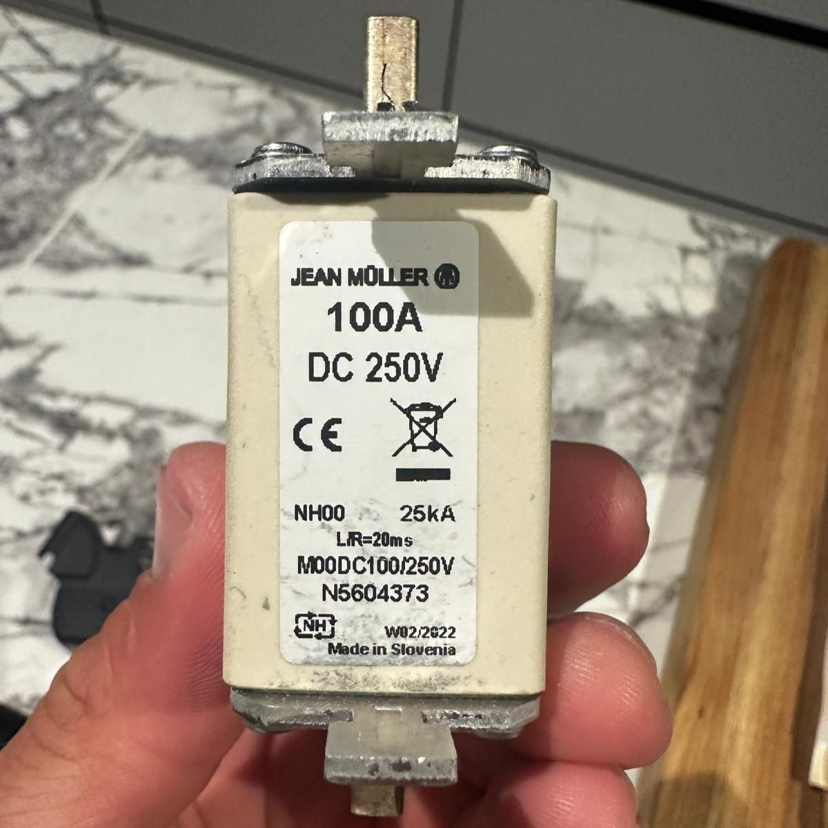 Jean Muller N5604373 100A 250V Sicherung (3 Stück)