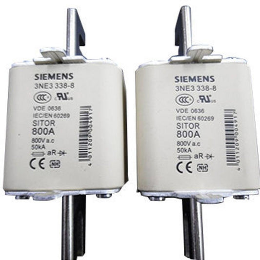 Fusibles Siemens 3NE3338-8 800A 1000Vac aR (3 piezas)