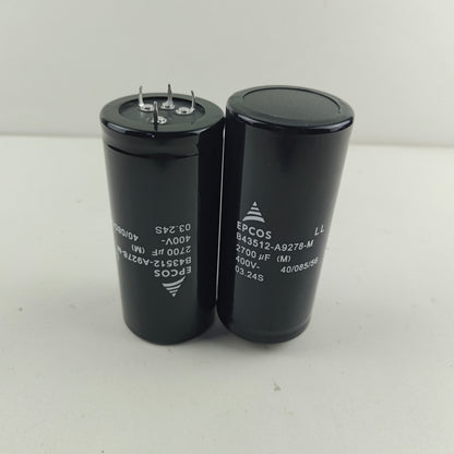 Condensador electrolítico de aluminio EPCOS B43512-A9278-M, 2800 µF, 400 V, terminal de tornillo, paquete de 12