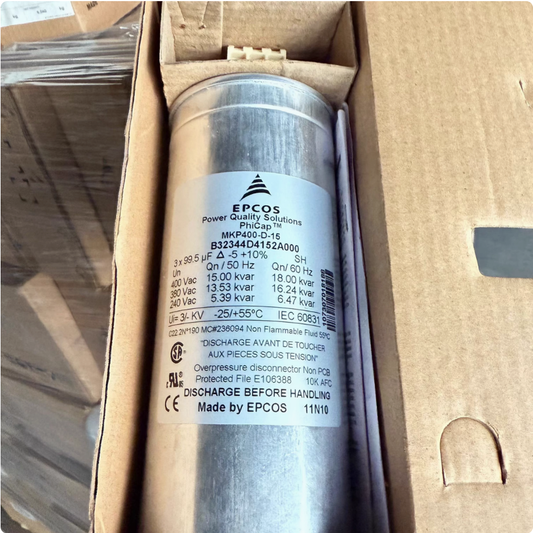 Condensador EPCOS B32344D4152A000 de 400 V CA, 3 x 99,5 UF (2 unidades)