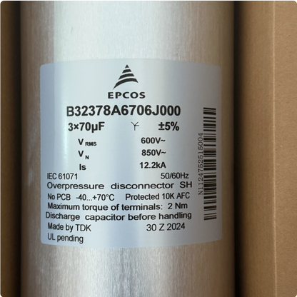EPCOS B32378A6706J000 850V3x70UF Kondensator (4 Stück)