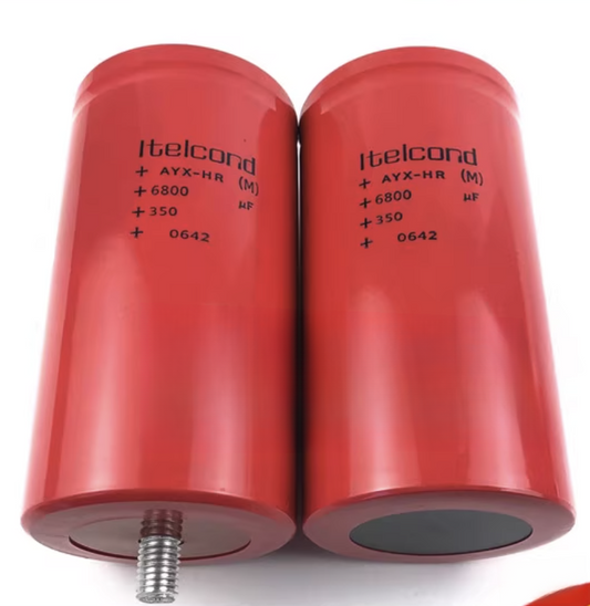 Itelcond AYUX-HR Aluminum Electrolytic Capacitor, 6800µF 350V DC - Pack of 6